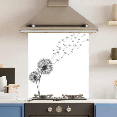 Choose Your Print Premium 65 X 70Cm Daffodil 6mm Glass Toughened Kitchen Splashback from B&Q