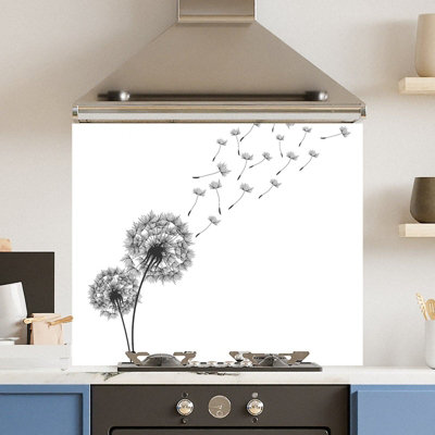 Choose Your Print Premium 70 X 60Cm Daffodil 6mm Glass Toughened Kitchen Splashback from B&Q