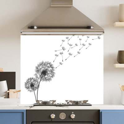 Choose Your Print Premium 74.5 X 59.5Cm Daffodil 6mm Glass Toughened Kitchen Splashback from B&Q