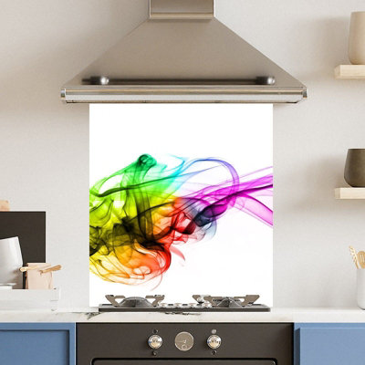 Choose Your Print Premium 59.5 X 74.5Cm Colour Mix 6mm Glass Toughened Kitchen Splashback from B&Q