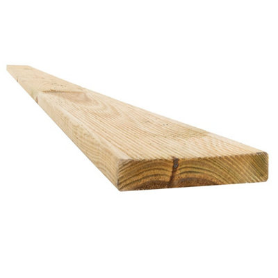 Snowdon Timber Treated Reject Decking Board (T) 19mm (W) 95mm (L) 2.4MPack Of 10 from B&Q
