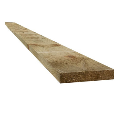 B&Q -  Treated 4X1" Timber (T) 22mm (W) 100mm (L) 3.6M
