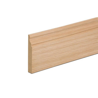 B&Q -  Mdf Oak Ogee Skirting Board (T) 18mm (W) 119mm (L) 2.4MPack Of 4