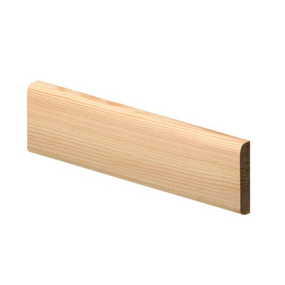 B&Q -  Pine Rounded Skirting Board (T) 15mm (W) 69mm (L) 2.4MPack Of 4
