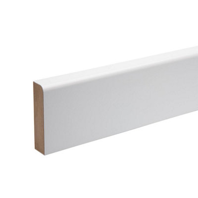 B&Q -  Primed Mdf Round Skirting Board (T) 14.5mm (W) 69mm (L) 2.4MPack Of 4