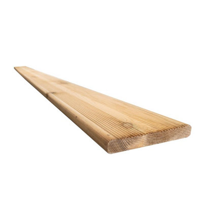 Snowdon Timber Treated Reject Extra-Wide Decking Board (T) 21mm (W) 145mm (L) 2.4MPack Of 5 from B&Q