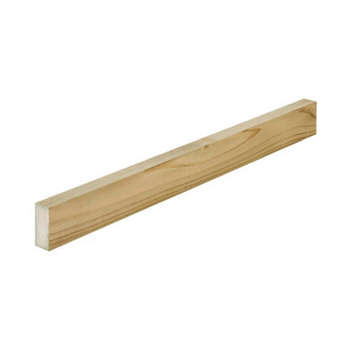 Snowdon Timber Rough Sawn Treated Timber (T) 22mm (W) 50mm (L) 2.4MPack Of 12 from B&Q