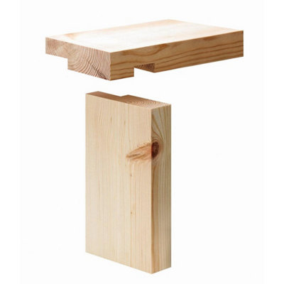 Snowdon Timber Whitewood Door Casing Set (T) 34mm (W) 106mm (H) 2.1MPack Of 2 from B&Q