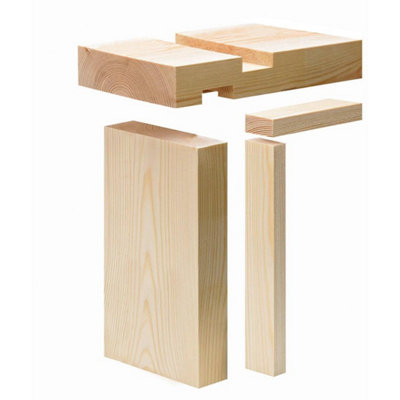 Snowdon Timber Whitewood Door Lining Set (T) 27mm (W) 131mm (H) 2.1MPack Of 2 from B&Q