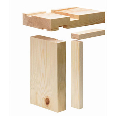 Snowdon Timber Whitewood Fd30 Fire Door Lining Set (T) 34mm (W) 106mm (H) 2.1MPack Of 2 from B&Q