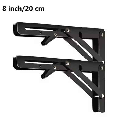 2Pcs Steel Folding Shelf Brackets  Wall Mount For Workbench And Table from B&Q