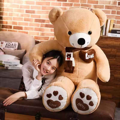  - Teddy Bear With Scarf Plush Stuffed Animal Toy Perfect Birthday