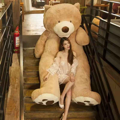 160Cm Giant Teddy Bear Cover  Plush Skin Gift (Stuffing Not Including) from B&Q