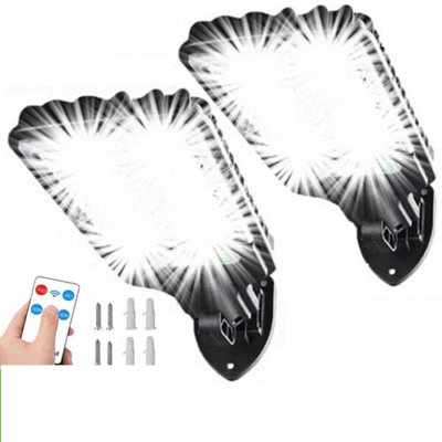 2X 6000W Led Solar Pir Motion Sensor Street Wall Light from B&Q