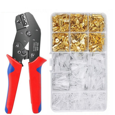 315X Assortment Male Female Spade Crimp Terminals from B&Q