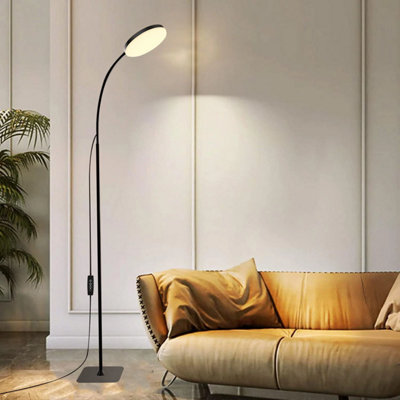 Gooseneck Floor Lamp Reading Standing Super Bright Dimmable Led Adjustable Light 150Cm Tall from B&Q