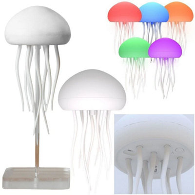 Jellyfish Hanging Night Light Voice Control Cute Bedside Lamp from B&Q