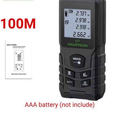 100M Laser RangefinderDigital Distance Meter Measuring ToolLaser Tape For Building And Construction from B&Q