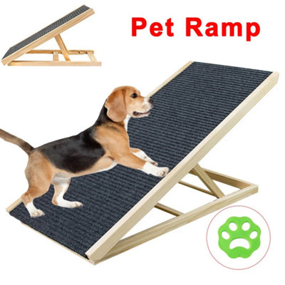 Adjustable Height Dog Ramp Foldable Non Slip Pet Stairs For Car Bed Sofa from B&Q