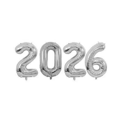 New Year Foil Balloons & Banner Party Decor Set from B&Q