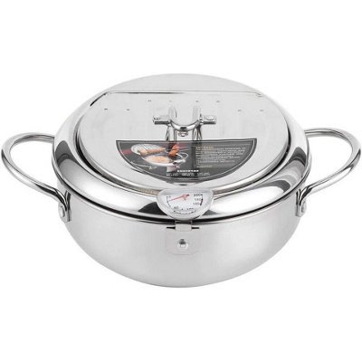 2.2L Non-Stick Deep Fat Fryer 21Cm With Thermometer For Chips And Tempura from B&Q
