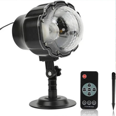 Outdoor Christmas Snowfall Projector  Led Moving Snowflake Landscape Light from B&Q