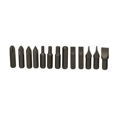 13Pc Impact Screwdriver Bit Set Phillips Slotted Hex from B&Q