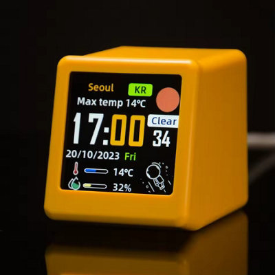 Ultra Smart Wifi Weather Forecast Clock / Mini Desktop Display With Photo & Gif Album from B&Q