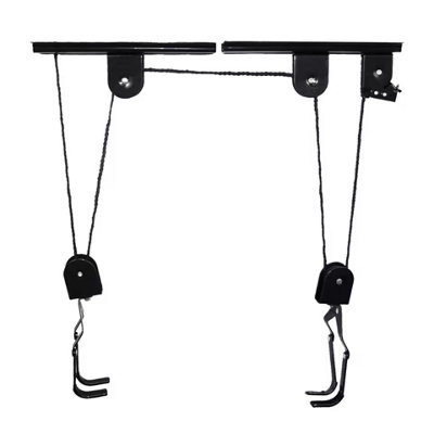 Garage Bike Hoist Pulley System60Kg Overhead Bike Storage from B&Q