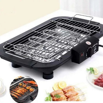 Electric Bbq Grill Home Kitchen Smokeless Barbecue from B&Q