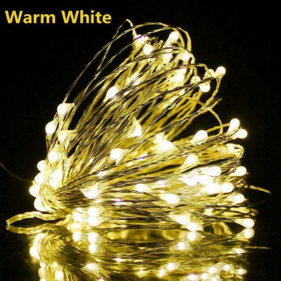 10M Led Fairy String Lights With Copper Wire Battery Operated from B&Q