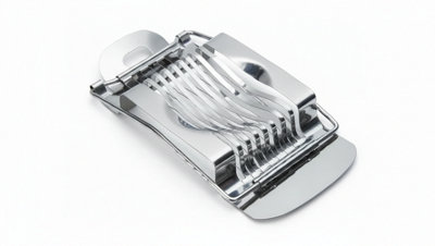 Stainless Steel Egg Slicer Cutter Perfect Boiled Egg Slices from B&Q