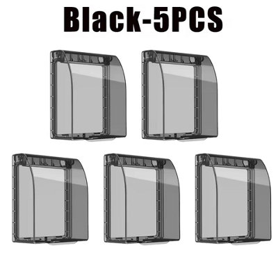 Universal 86 Type Wall Socket Waterproof Cover Transparent Protection Plate from B&Q