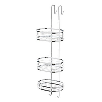  - 3 Tier Bathroom Shower Storage Rack Hanging Shelf Organiser
