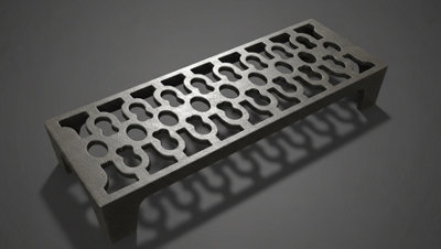Cast Iron Air Brick Vent Victorian Ornate Honeycomb Metric Cover from B&Q