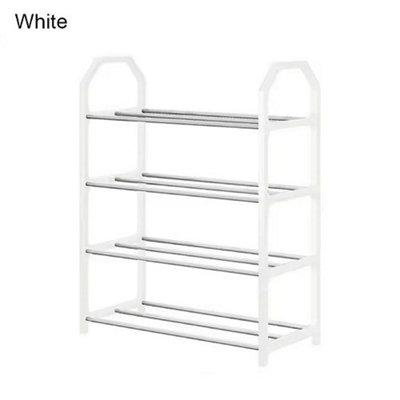 4 Tier Lightweight Shoe Rack Compact Space Saving Organiser from B&Q