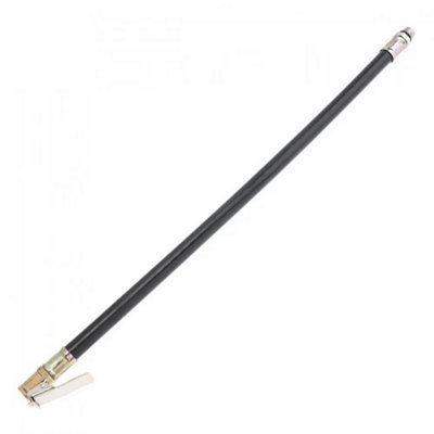 Flexible Air Tire Inflator Hose With Pressure Gauge Connector from B&Q