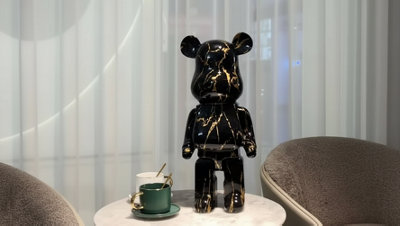  - Nordic Resin Bear Sculpture Luxury Home And Desk Decoration Figurine