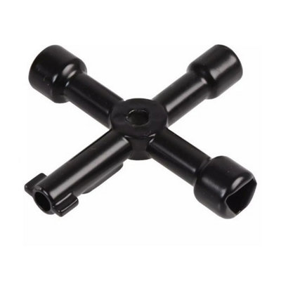 4 Way Service Utility Key For Radiator Electric Gas Cabinet And Cupboard from B&Q