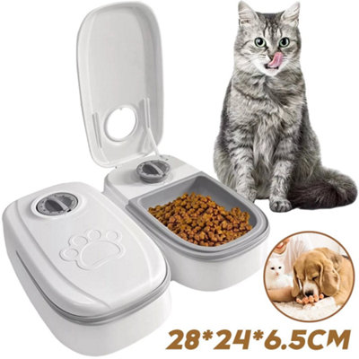 Automatic Pet Feeder For Cats And Dogs Dry And Wet Food Dispenser With 48 Hour Timer from B&Q
