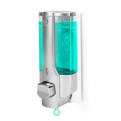 Wall-Mounted 350Ml Soap Hand Sanitizer Shampoo Dispenser Bathroom Kitchen Easy Use from B&Q