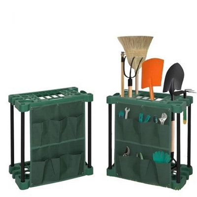 Heavy-Duty Garden Tool Organizer Rack Storage Stand Rake Shovel Holder Garage Shed from B&Q