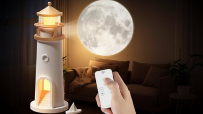  - Lighthouse Table Lamp Moonlight Projector Remote Control