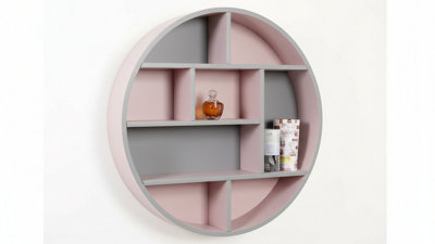  - Wooden Wall Hanging Storage Unit Rack Display Shelf