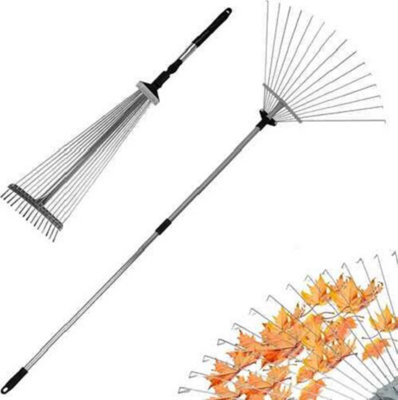 Adjustable Telescopic Metal Garden Rake from B&Q