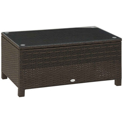 B&Q Outdoor Rattan Patio Furniture Set  Sofa, Chairs & Coffee Table