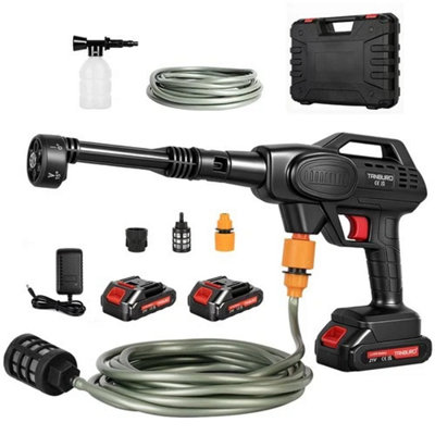 Portable Cordless Pressure Washer With 2 Batteries from B&Q
