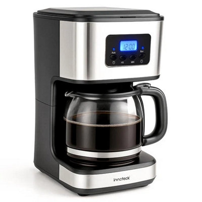 900W Drip Coffee Maker 1.5L Glass Jug Lcd Timer from B&Q
