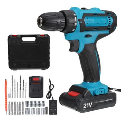 21V Cordless Combi Drill With 2 Batteries  Uk from B&Q