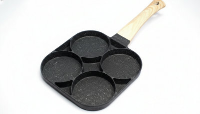 Four Hole Non Stick Omelette  Pancake Frying Pan Perfect For Eggs Ham Burgers from B&Q
